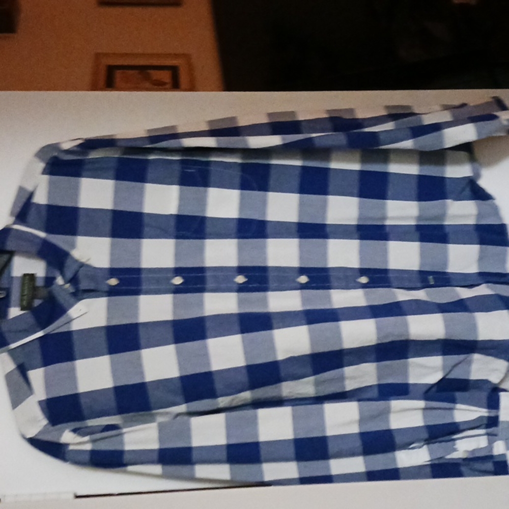 John Bartlett Consensus Men's Blue Plaid Shirt